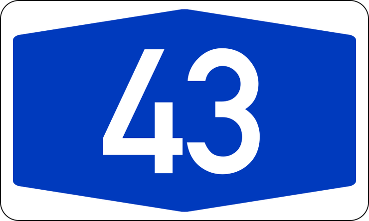 Zeichen Bundesstraße 43