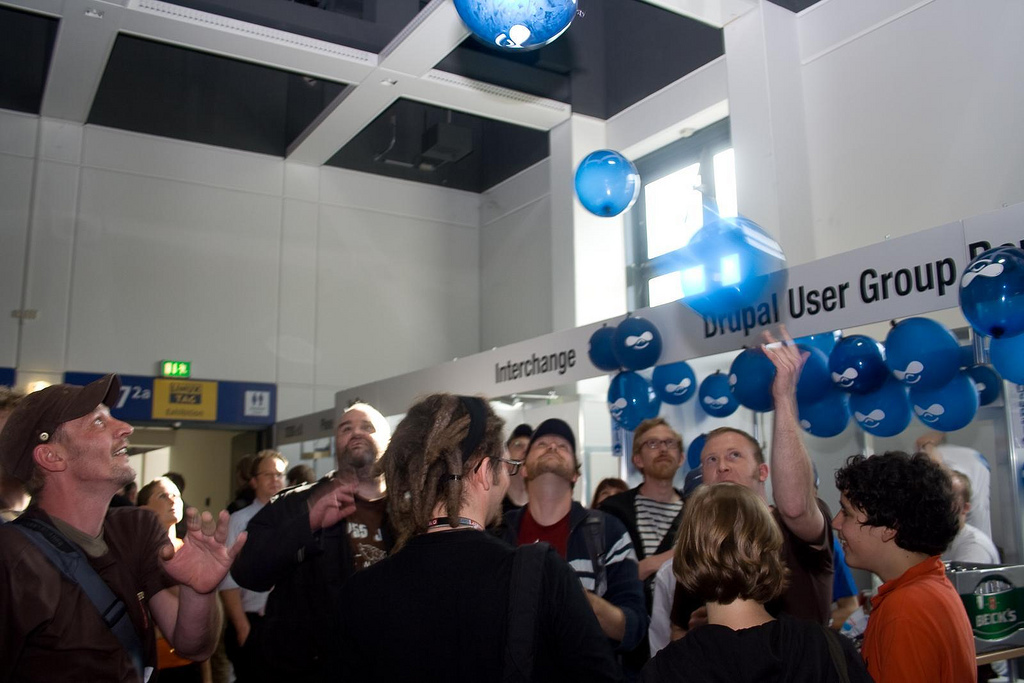 Drupalbier und Drupalballons